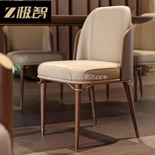 Nordic Luxury Dining Chair Modern Simple Leisure Back Chair Net Red Makeup Chair Family Restaurant Table Stool