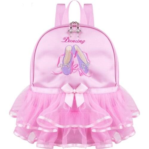 Girl Dance Bag for Girls Dance Ballet Bag For Girls Baby Children Ballerina Bag Gymnastics Backpack Kid Embroidered Handbag