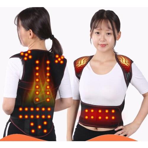 Tourmaline Self-heating Magnetic Therapy Waist Back Shoulder Posture Corrector Spine Lumbar Brace Back Support Belt Pain Relief