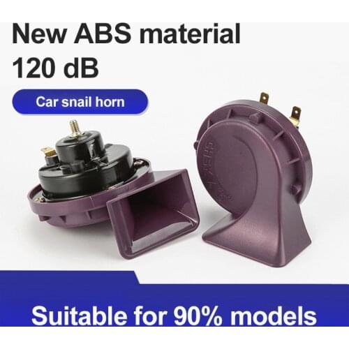 Universal Car Horn Loud Pressure Klaxon Speaker 12/24V Waterproof 120DB Snail Cry Air Horn Vespa Loudnes Auto Car Accessories