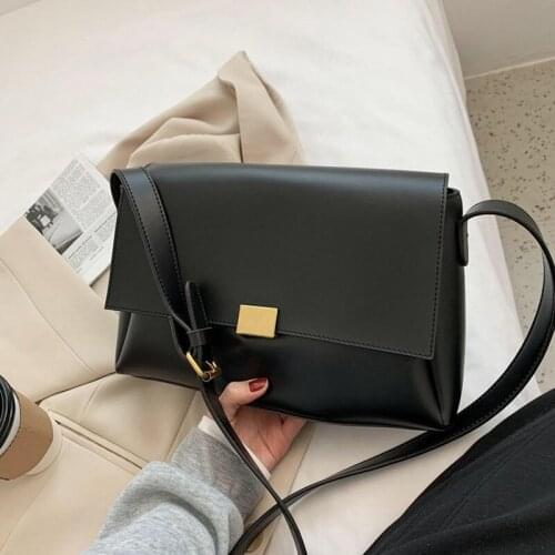 Vintage Square Crossbody bag 2020 Fashion New Quality PU Leather Womens Designer Handbag Solid color Shoulder Messenger Bag