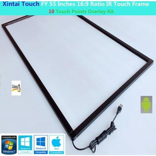 Xintai Touch FY 55 Inches 10 Touch Points 16:9 Ratio IR Touch Frame Panel Plug & Play (NO Glass)