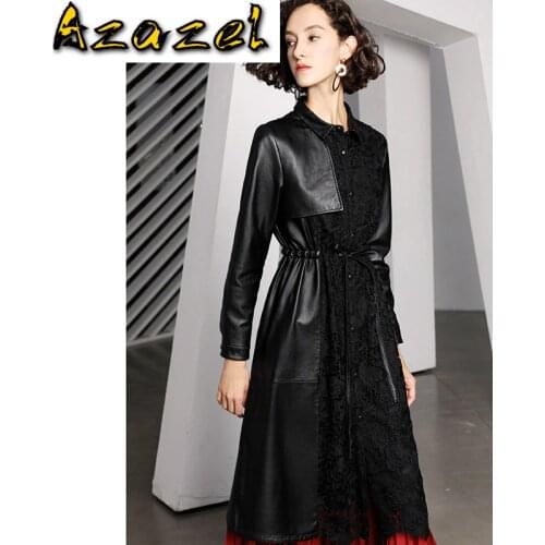 Womens Fur Real Genuine Leather Jacket Women Clothes 2020 Sheepskin Coat Korean Vintage Autumn Winter Long Tops ZT4103