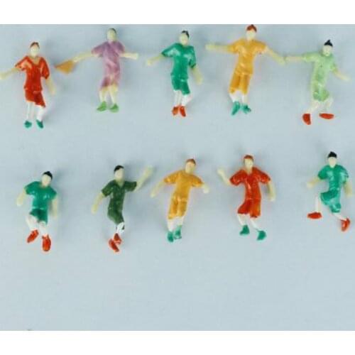 100pcs/lot 2018 New architecture scale 1/50 1/75 model color figure painted football people resin