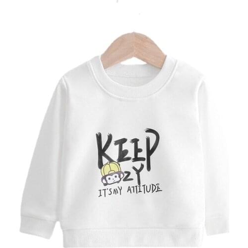 2021 Fashion Wholesale Children Clothes Toddler Boys Girls Sweatshirts Spring and Autumn Long Sleeves Cartoon Kids Clothing
