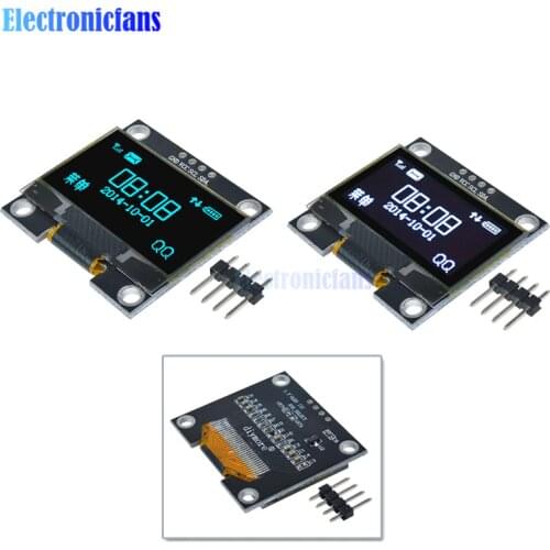 4PIN 1.3" 1.3 inch IIC I2C Serial 128x64 SSH1106 OLED LCD Display White/Blue Screen Module For Arduino 12864 LCD Screen Board