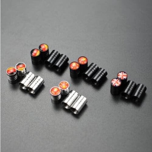 4pcs Tire Valve Stem Caps For Acura RLX CL EL CSX ILX MDX NSX RDX RL SLX TLX TSX Vigor ZDX SUV-X