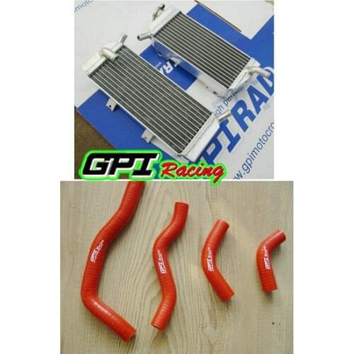 Aluminum racing Radiator +RED HOSE for Honda CRF450X CRF 450X 05-15 2006 2007 2008 2009 2010 2015 NEW