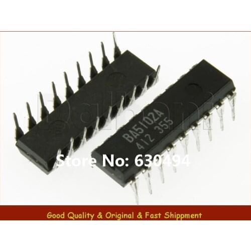 Free Shipping BA5102A Original New Switchless DIP Recording/Playback Amplifier IC