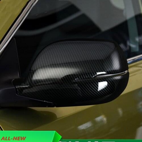2pcs ABS Carbon fiber style Door Side Rearview Mirror Cover Trim For Honda CR-V 2017 2018 2019 Accessories Car Styling