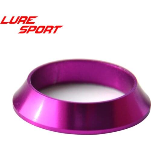 LURESPORT 12pcs wind Check Purple Gold Blue Aluminum Ring Fishing Rod Building Component Repair rod DIY Accessory