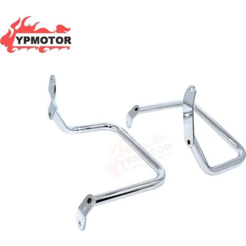 Motorcycle Rear Saddlebag Guard Crash Bar Rail For Harley 2000-UP Softail Heritage Springer 00-17 FLST FLSTC 00-05 FXST FXSTB