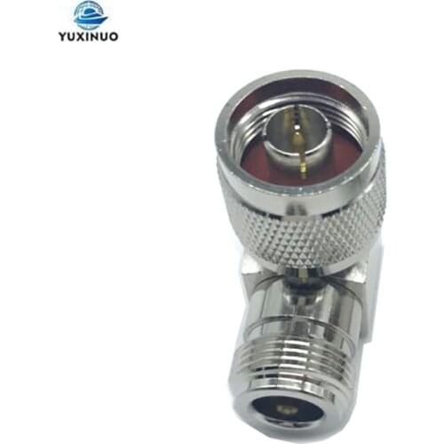 N-JKW Male Plug To Female Plug RF Coax Coaxial Cable Connector Adapter L Shape N Type Plug Right Angle 90 Degree RF Adapter