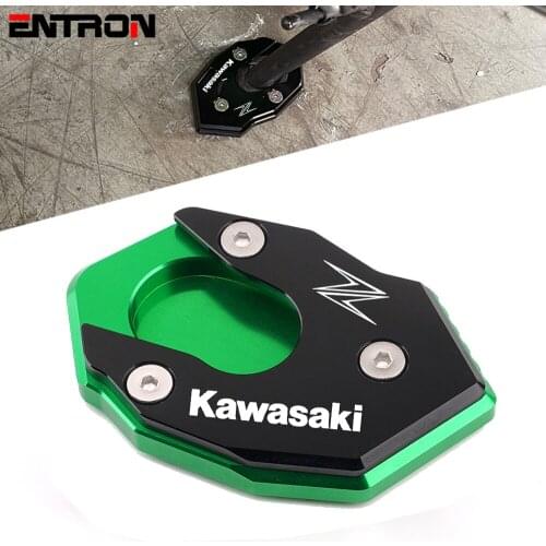 For KAWASAKI Z650 Z800 Z900 Z900RS Z1000 Z1000SX ZX-6R Hot Deals Motorcycle CNC Kickstand Sidestand Stand Extension Enlarger Pad