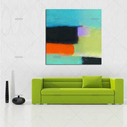 HandPainted Colorful modern Oil Painting on Canvas Wall Art Picture for home Decoration Handpainted oil Painting wedding gift