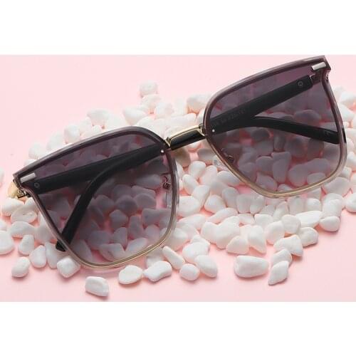 New Sunglasses Womens Frameless Trimming Fashion Sunglasses Womens Fashion Net Red Same Style Street Photo Sunglasses 50598