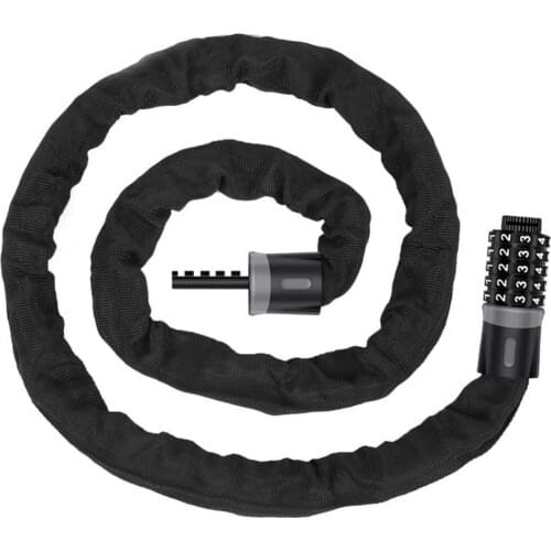 Bicycle lock chain lock anti-theft code lock bicycle anti-theft security keyless 5 digit code code chain lock bicycle lock