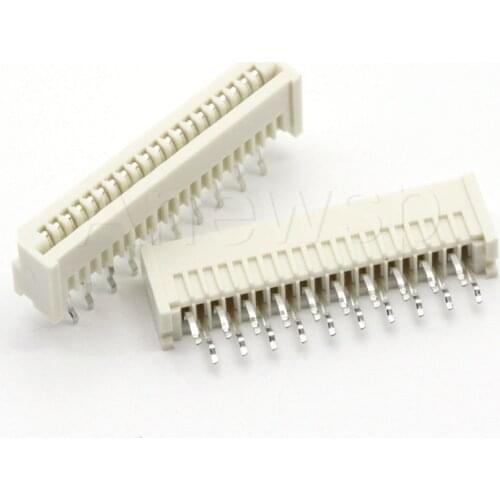 1.25MM FFC/FPC Connector LCD Flexible Flat Cable Socket Double Row Right Angle Pin Type 4P/5P/6P/7P/8P/9P/10P/11P/12P/13P/14-32P