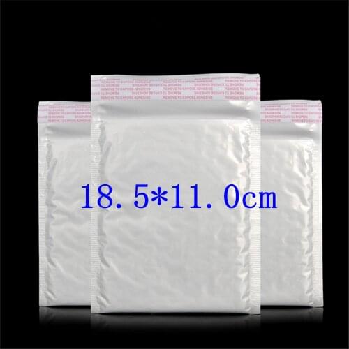 8pcs white 11*18.5cm*3.2g Waterproof sunscreen express delivery Poly Bubble Mailer envelopes padded Mailing Bag