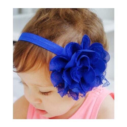 Hair Accessories Baby Girl Cute Soft Lace Flower Elastic Headbands YH443