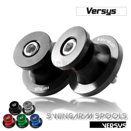 CNC Aluminum Motorcycle Frame Swingarm Sliders Spools Stand Swing Arm Slider Screw For KAWASAKI Versys 300 650 Versys1000