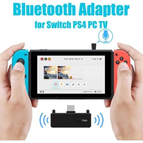 Audio Transmitter Wireless Adapter Bluetooth 5.0 EDR A2DP Low Latency for Nintendo Switch PS4 TV PC Games