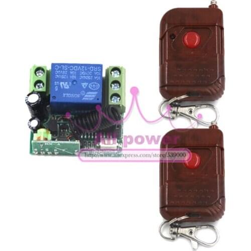 Rf wireless remote control switch system 12V 1 Channel high Quality controller 1button factory outlets 2 Transmitter & Receiver