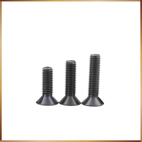 M6 bolt 20pcs/Lot DIN7991 Metric M6 Black Grade 10.9 Alloy Steel Countersunk Flat Head Hex Socket Cap Screw Bolt m6 bolts,nail