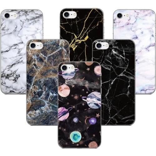 Black Marble Soft TPU Phone Case For Samsung Galaxy A10E A20E A10 A30 A40 A50 A60 A70 A80 A90 M10 M20 M30 A8S A6S A9 Star Cover