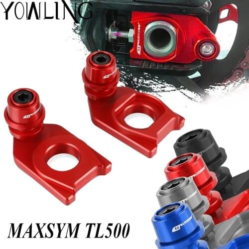 For SYM MAXSYM TL 500 TL500 2020-2021 Motorcycle Chain Adjustment Block Swingarm Spools Rear Wheel Sliders Axle Stand Hook Set