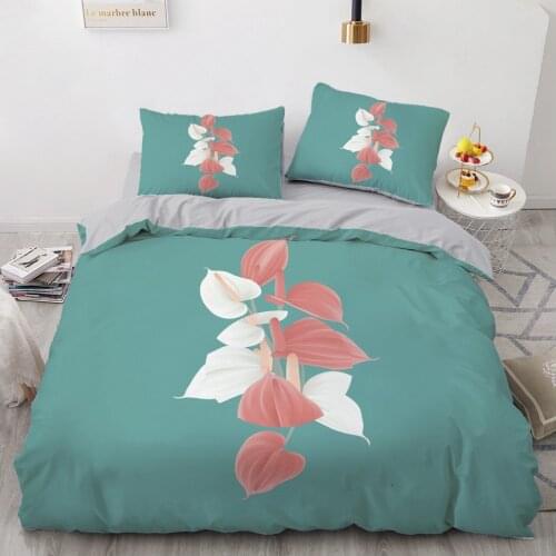 3D Bed Linens Bedding Sets Quilt Covers Pillow Shams Duvet Cover Sets Bedclothes King Queen Full Simple Flower Home Textile
