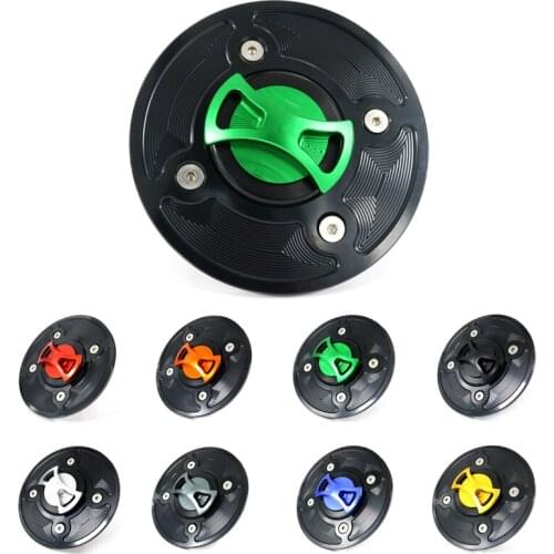 For Kawasaki Z400 Z650 Z900 Ninja ZX-6R Ninja 650 Ninja 400 Versys-X 300 Versys 1000 KLZ1000DKF CNC Fuel Gas Tank Cap Covers