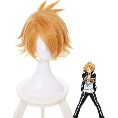 Boku no Hero Academia Kaminari Denki Wig Cosplay Costume My Hero Academia Men & Women Short Synthetic Hair Party Role Play Wigs