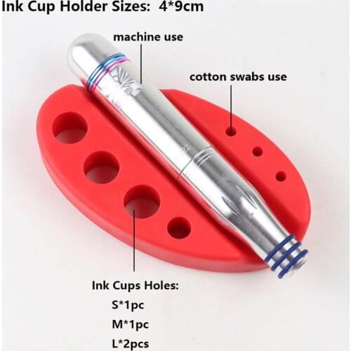 Durable Silicone Tattoo Pen Holder Microblading Pigment Ink Cup Tattoo Tool Stand Makeup Tattoo Accessory Permanent Make up Tool