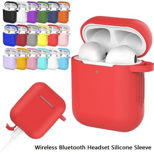 For Airpods Protective Cover Dust-proof Wireless Bluetooth Headset Silicone Sleeve 1 2 Generation Universal Anti-drop Housing