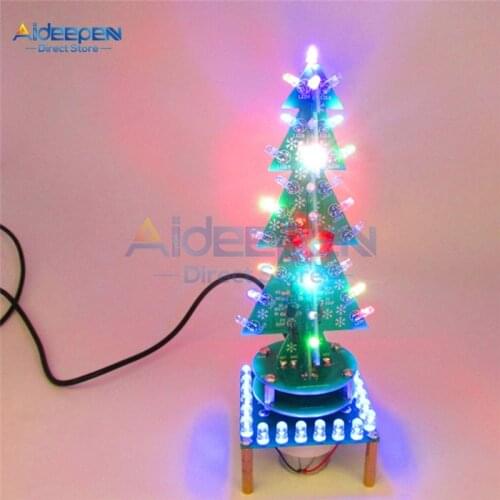 DC 4-5.5V Rotating Colorful Music Christmas Tree LED Water Lamp + Breathing Light Parts For Child Gift Christmas Decoration