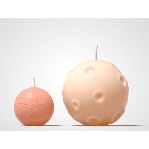 Mars Shape Candle Silicone Mould 3D Globe Scented Wax Moulds Handmade Soap Making Tool