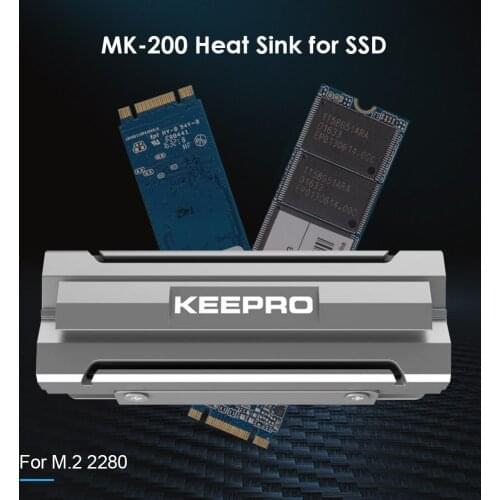 SSD Cooling Heat Sink Radiator NVMe Heat Dissipation MK-200 M.2 2280 Thermal Pad for Household Computer Safety Parts