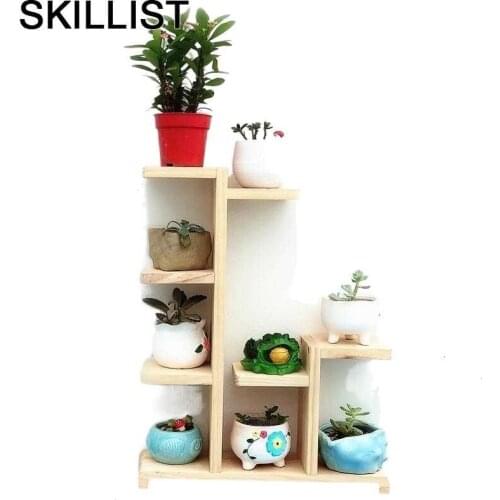 Wood Saksi Standi Suporte Flores Etagere Plante Rack Stand Living Room Balcony Flower Dekoration Stojak Na Kwiaty Plant Shelf