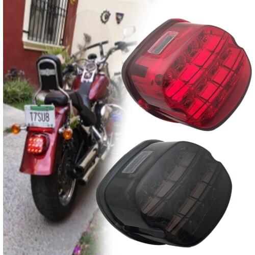 LED Brake Tail Light For H-arley Dyna Fat Boy FLSTF Night Train FXSTB Softail Sportster Road King Electra Glide Road Glide