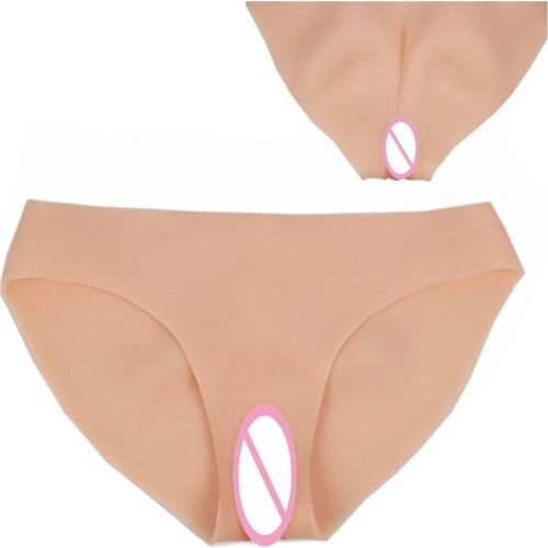 Crossdresser Panty Silicone Fake Vagina Hiding Gaff Boxer Briefs Men Thongs Shaped underwear Ajusen for Transgender