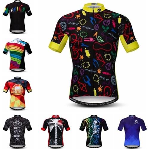 Weimostar Cycling Jersey Team Sport Bicycle Cycling Clothing Ropa Ciclismo Summer Mountain Bike Jersey Shirt Uniform Cycle Wear