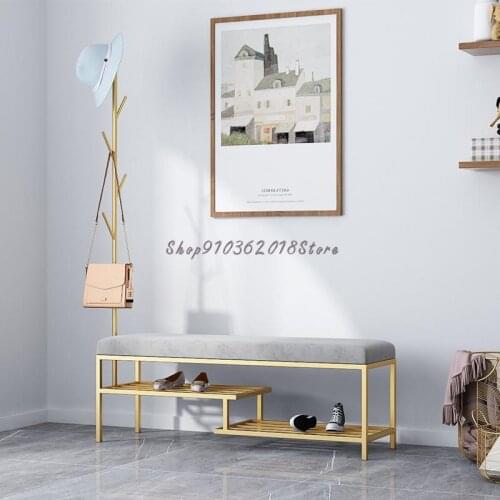 Modern shoe changing stool hanger one Nordic minimalist porch stool bedroom bed end stool clothing store fitting stool rack