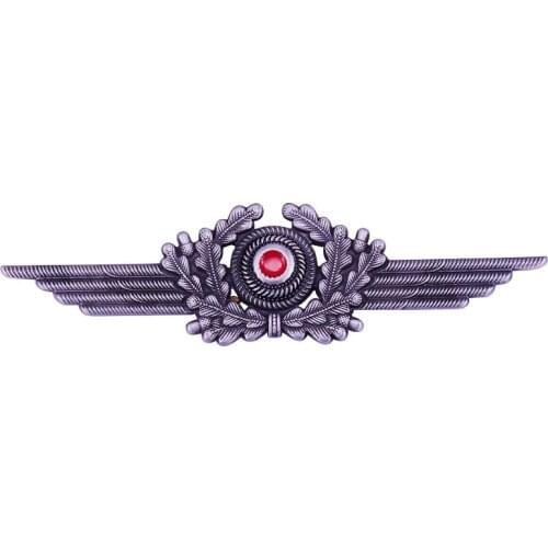 WW2 German Luftwaffe Cockade and Wreath Cap Badge