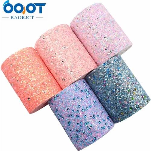 194124,2yards 3'' New Shiny Chunky Glitter Ribbon Blingbling Soft Fabric Gift Package Handmade Material DIY Hairbow Accessories