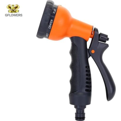 2021Water Spray Tool, 8 Patterns, Garden, Garden Hose, Multifunctional Nozzle, Household Washing Tools, Water Yard, Pipe Sprayer