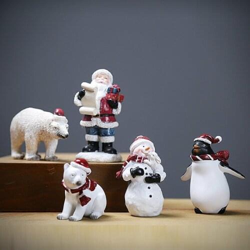 5PCS/Lot Christmas Decorations for Home 2020 Resin Craft Natal Navidad Ornaments Gifts for Children