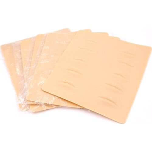 5pcs Top Quality3D Lip permanent makeup rubber practice skin tattoo skin for makeup learing