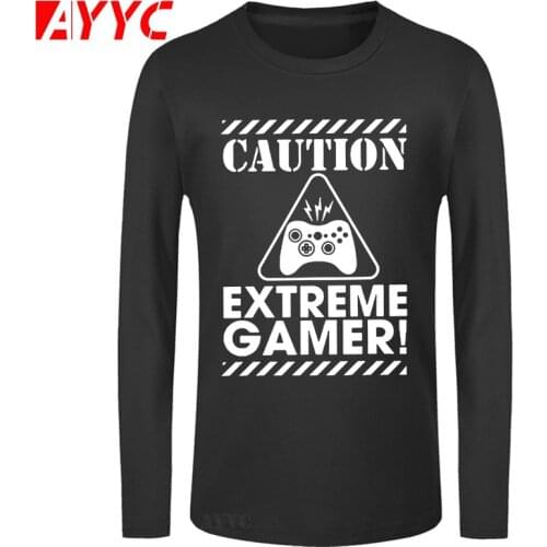 AYYC long sleeve tee brand t-shirt Men Short Sleeve t shirt O-Neck T Shirts Men New Summer Cotton pattern T-shirts Caution