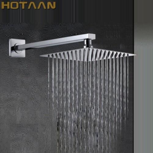 FREE SHIPPING 25CMx25CM square stainless steel Ultra-thin shower head with arm,shower accessories Chuveiro YT-5123